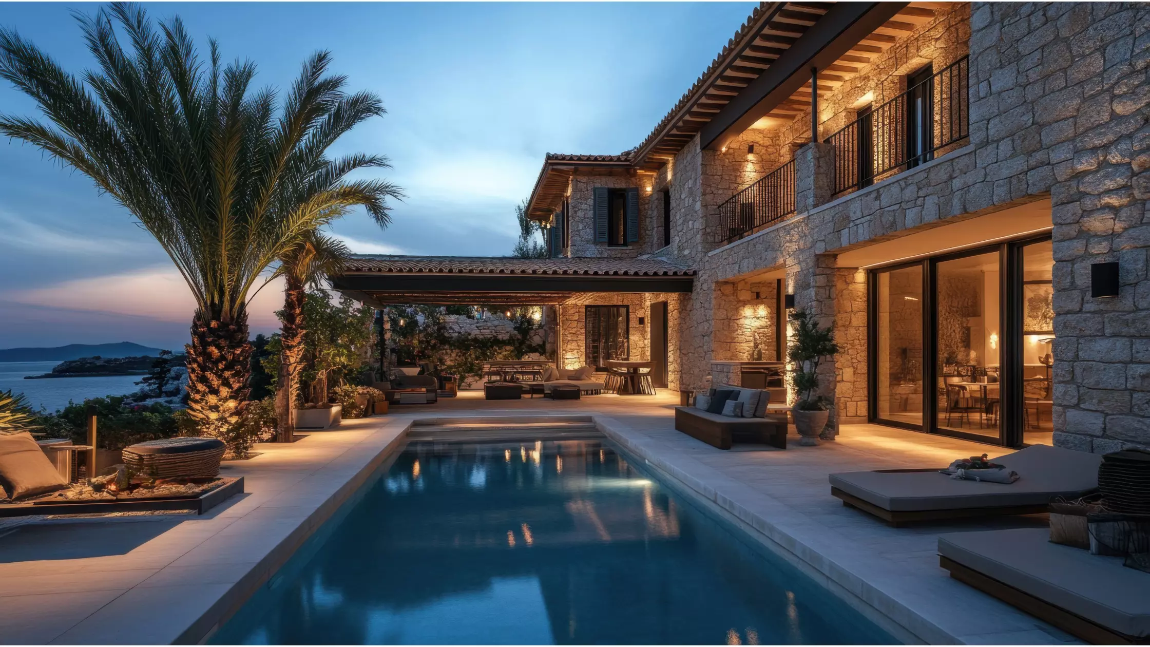 Boca Raton neighborhood pool view